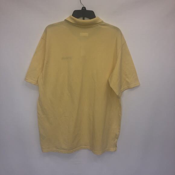 Columbia PFG Button Up Adult Xl Yellow Short Sleeve Polyester Blend Polo - Picture 2 of 10